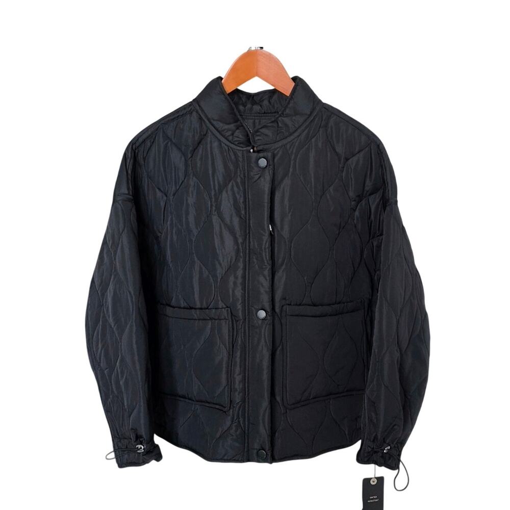 NWT Lucky Brand Black Quilted Puffer Jacket Size XL